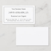 クラシックヴィンテージ法的プロフェッショナル名刺 名刺 (正面/裏面)