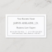 クラシックヴィンテージ法的プロフェッショナル名刺 名刺 (正面)