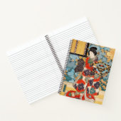 クラシックヴィンテージ浮世絵歌川 ノートブック (内部)