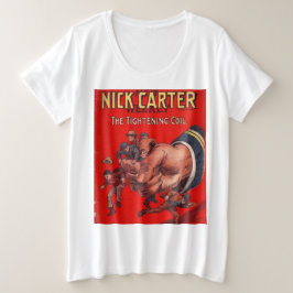 クラシックヴィンテージ漫画 プラスサイズTシャツ