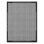 クラシックヴィンテージ白黒市松模様に パーソナライズされた テーブルクロス (正面)