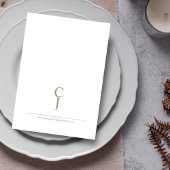 クラシックヴィンテージ素朴金ゴールドモノグ結婚ラムズ 招待状