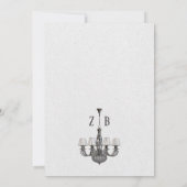 クラシックヴィンテージ結婚大聖堂 招待状 (裏面)