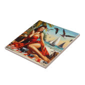 クラシックヴィンテージ美しいピンナップ タイル (側面)