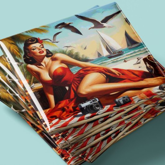 クラシックヴィンテージ美しいピンナップ マグネット