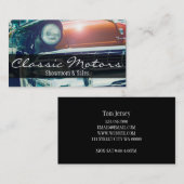 クラシックヴィンテージ自動車自動販売店 名刺 (正面/裏面)