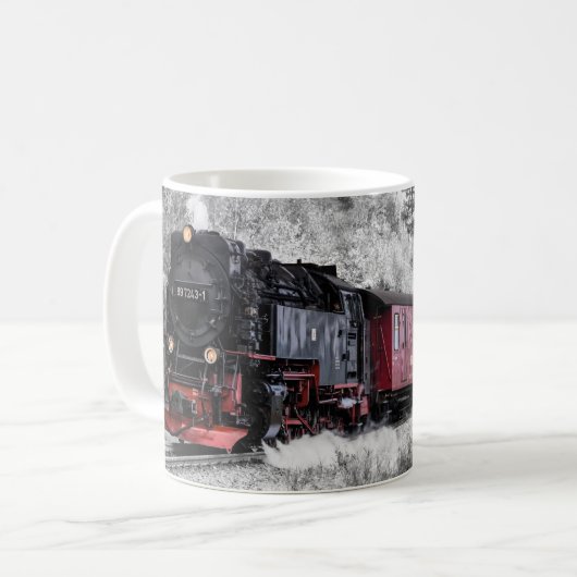 クラシックヴィンテージ蒸気機関列車997243-1 コーヒーマグカップ (正面左)