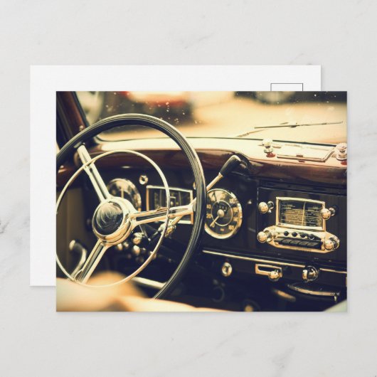 クラシックヴィンテージ車のポストカード ポストカード (正面/裏面)
