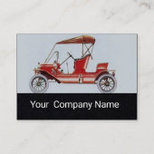 クラシックヴィンテージ車オートブ車のラック紙 名刺 (裏面)