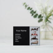 クラシックヴィンテージ車オートブ車のラック紙 名刺 (スタンド正面)