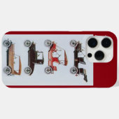 クラシックヴィンテージ車グレーレッド Case-Mate iPhoneケース (裏面 (横))