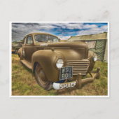 クラシックヴィンテージ軍隊アンティーク車 ポストカード (正面)