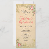 クラシックヴィンテージ金ゴールドフローラキンセアニラ計画 (正面)