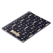 クラシックヴィンテージ50のファッションノートブック ノートブック (左側)