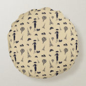 クラシックヴィンテージ50のファッションラウンド装飾用クッション ラウンドクッション (裏面)