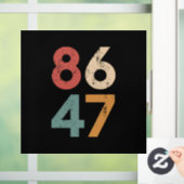 クラシックヴィンテージ80sスタイル86 47アンチトランプ ウィンドウサイン (ホーム)