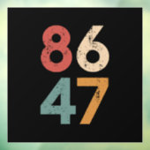 クラシックヴィンテージ80sスタイル86 47アンチトランプ ウィンドウサイン (シート3)