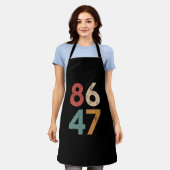 クラシックヴィンテージ80sスタイル86 47アンチトランプ エプロン (着用した状態)