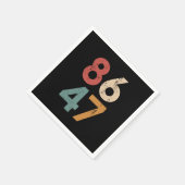 クラシックヴィンテージ80sスタイル86 47アンチトランプ スタンダードカクテルナプキン (角)