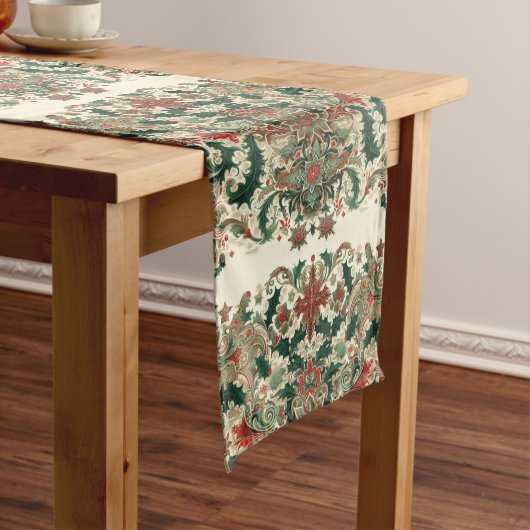 クラシックヴィンテージ/ビクトリアンクリスマステーブルランナー ロングテーブルランナー (インサイチュ)