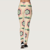 クラシックヴィンテージ:フローラシームレスデザイン レギンス (裏面)