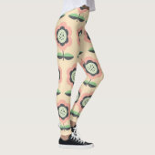 クラシックヴィンテージ:フローラシームレスデザイン レギンス (右)