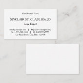 クラシックヴィンテージ・ルック・ビジネス・カード 名刺 (正面/裏面)