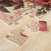 クラシックヴィンテージ/レトロキュピッドバレンタインデー ジグソーパズル (側面)