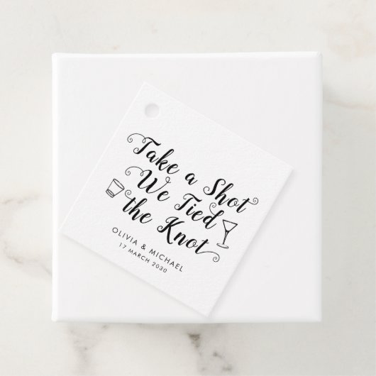 クラシック一発のショットで結び付け結婚る フェイバータグ (インサイチュ)