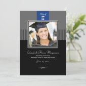 クラシック上帯：ブルー 招待状 (スタンド正面)