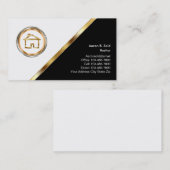 クラシック不動産仲介業者名刺 名刺 (正面/裏面)