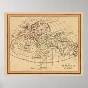 クラシック世界地図 ポスター