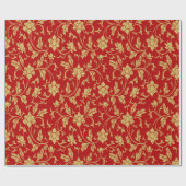 クラシック中国のフローラデザイン ラッピングペーパー (フラット)