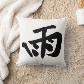 クラシック中国の書道 – 雨 – #001- クッション (ブランケット)