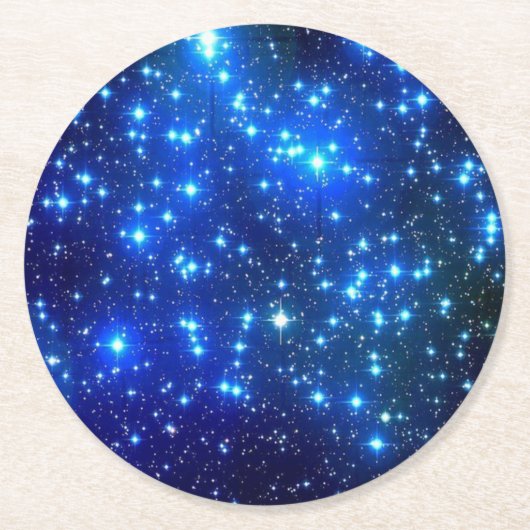 クラシック丸シール、光沢クラシック付きラウンドステック ラウンドペーパーコースター (正面)