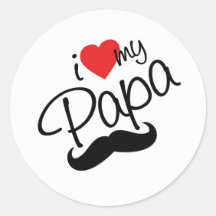 クラシック丸ステッカー、光沢、小、1 1/2インチ