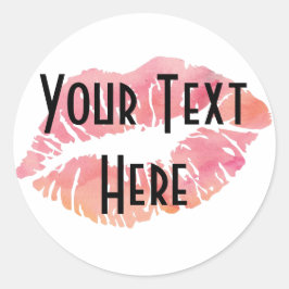 クラシック丸ステッカー、光沢、小、1 1/2インチ（彼女） ラウンドシール