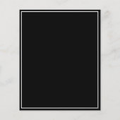 クラシック予算シンプルの日付カードの保存 (裏面)