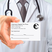 クラシック予算バルク獣医アポイントメントカード 予約カード