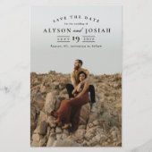 クラシック予算フォトウェディング日付の保存 (正面)