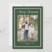 クラシック二重縁ど枠フォレストグリーン2 シーズンカード (正面)