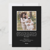 クラシック二重縁ど枠ブラック2枚フォト シーズンカード (裏面)