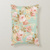クラシック人気がある花シームレスパターン背景 アクセントクッション (正面(垂直))
