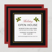 クラシック企業のモダンホリデーオープンハウス シーズンカード (正面/裏面)