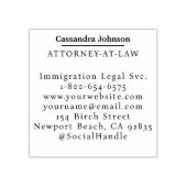 クラシック会社企業の法住所 ラバースタンプ (インプリント)