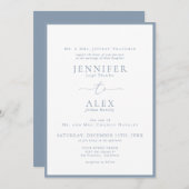 クラシック伝統的エレガント結婚s 招待状 (正面/裏面)