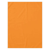 クラシック伝統的パンプキンオレン無地のジカラー テーブルクロス (正面)