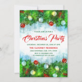 クラシック伝統的パーティー 招待状 (正面)