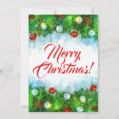 クラシック伝統的パーティー 招待状 (裏面)