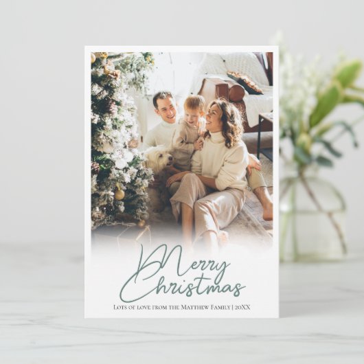 クラシック伝統的家族エレガントクリスマスH シーズンカード (スタンド正面)